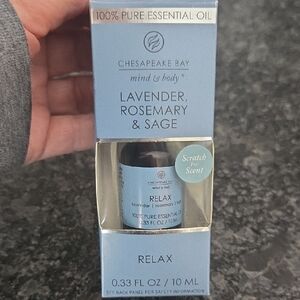 Chesapeake Bay Relax Pure Essential Oil  Lavender, Rosemary & Sage NEW